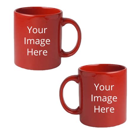 Buy Red Full Color Customized Photo Printed Coffee Mug Yourprint