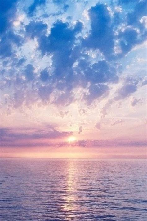Nature Fantasy Purple Sunrise Scene Over Sea Iphone 4s Wallpapers Free