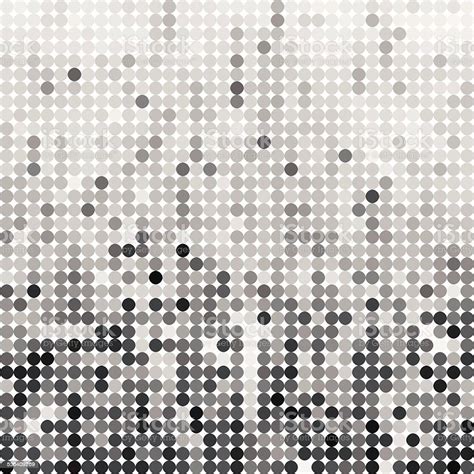 Abstract Gray Polka Dot Pattern Background Stock Illustration