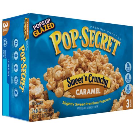 Pop Secret Microwave Popcorn Sweet N Crunchy Caramel Ca 244g 86oz
