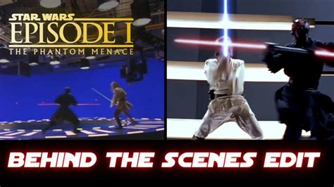 Lightsaber Duel Behind The Scenes Edit Duel Of The Fates Star Wars
