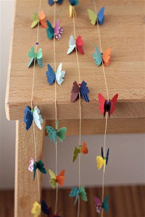 Butterfly Paper Garland Paper Punch And Glue Corrin