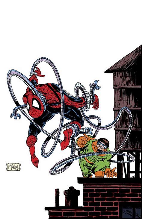 Spidey Vs Dr Octopus By Todd Mcfarlane Hq Marvel Marvel Dc Comics