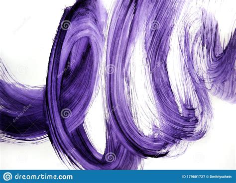 Calligraphy With Wide Ink Brush On Format. Abstraction Stock Image - Image of paint, closeup ...
