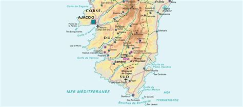 Carte De Corse Touristique ≡ Voyage Carte Plan