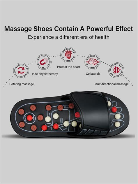 1pc Feet Massage Slippers Foot Reflexology Acupuncture Therapy Massager Walk Stone Shoes