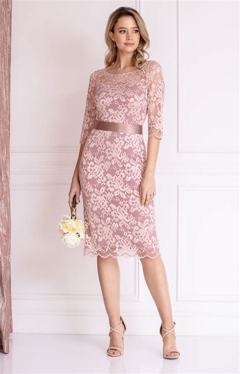 Lila Occasion Dress Short Vintage Rose Evening Dresses Occasion Wear
