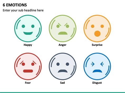 6 Emotions Powerpoint Template Ppt Slides