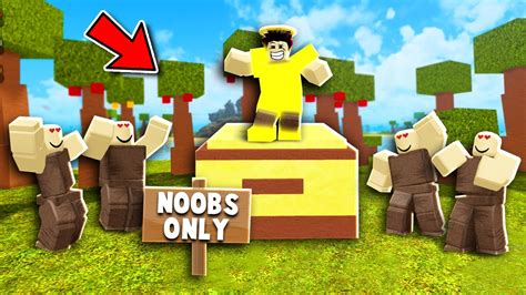 God Player Gives Noobs Infinity Chests Roblox Booga Booga Youtube