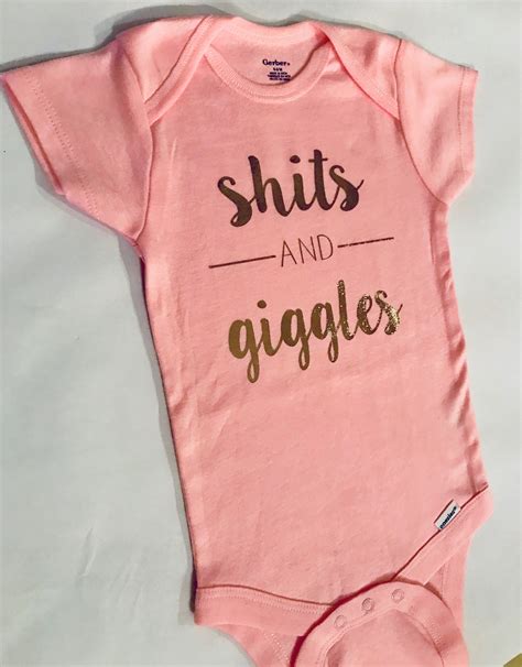 Shits And Giggles Baby Onesie Funny Baby Onesie Baby Etsy