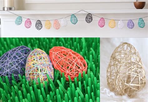 Diy Yarn Easter Eggs Decoration Easter Crafts Easter Crafts Diy Easter Eggs Decoration Diy