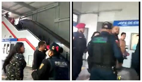 Chilango Usuarios Y Polic As Arman Pelea Campal En El Metro