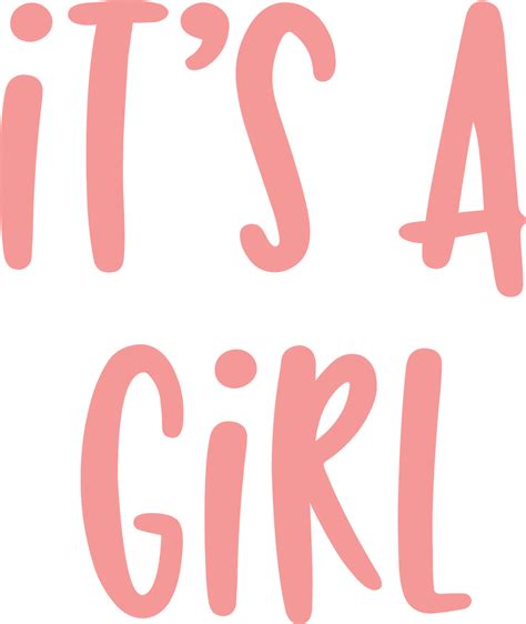 Its A Girl Svg Cut File Snap Click Supply Co
