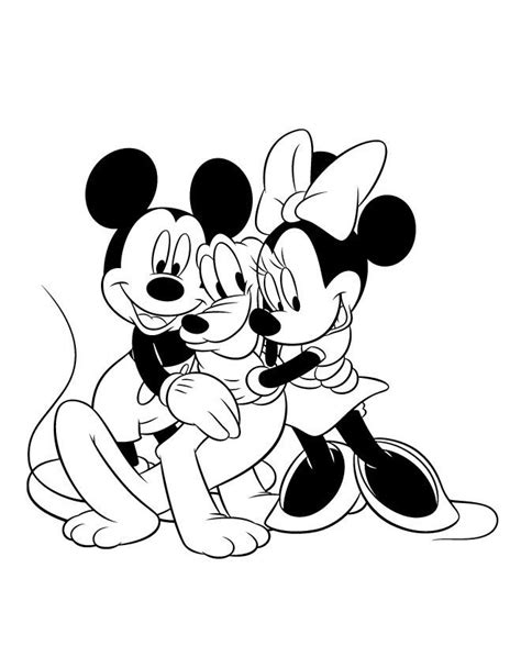Dibujos Para Colorear E Imprimir De Mickey Y Minnie