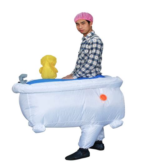 Mens Good Clean Fun Inflatable Bathtub Costume Halloween Party Costumes For Man Scary Costumes