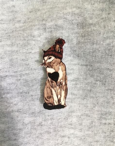 Excited To Share This Item From My Etsy Shop Cats In Hats Pin Cat