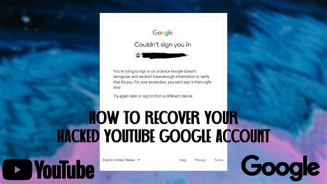 My Youtube Channel Was Hacked How To Recover Your Youtube Account