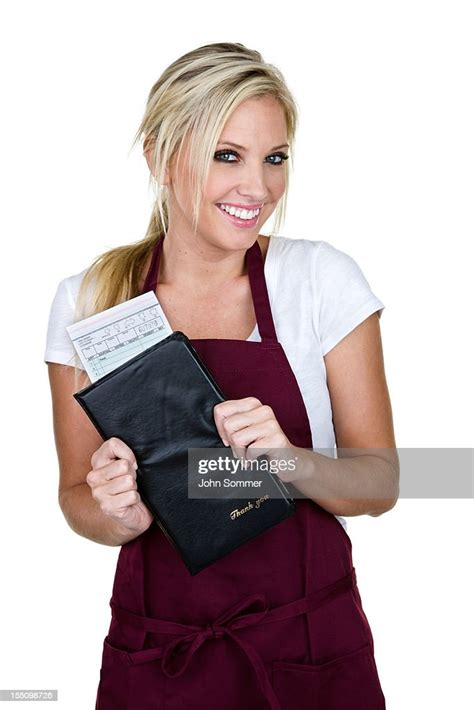 Cheerful Waitress High Res Stock Photo Getty Images