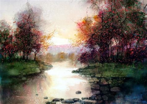 Beautiful Watercolor Landscapes 12 Pieces