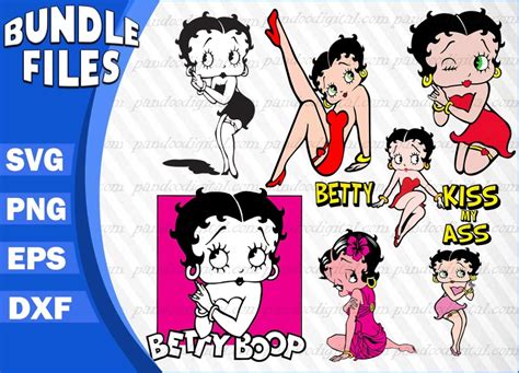 Betty Boop Svg Bundlebetty Boop Layeredsvg Easy Cuttshirt Print