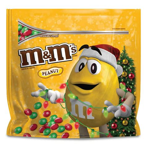 Mandms Holiday Peanut Christmas Candy Party Size 42 Oz