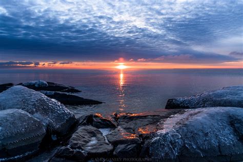 Duluth Mn Sunrise On Lake Superior Photography Color