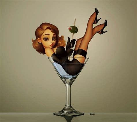 Mexican Pin Up Girl In Martini Glass Hot Sex Picture