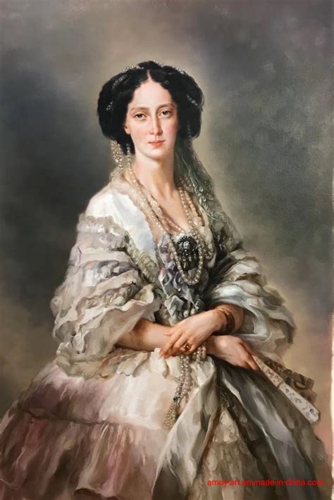 Handmade Classical Royal Lady Portrait Oil Painting For Home Decor