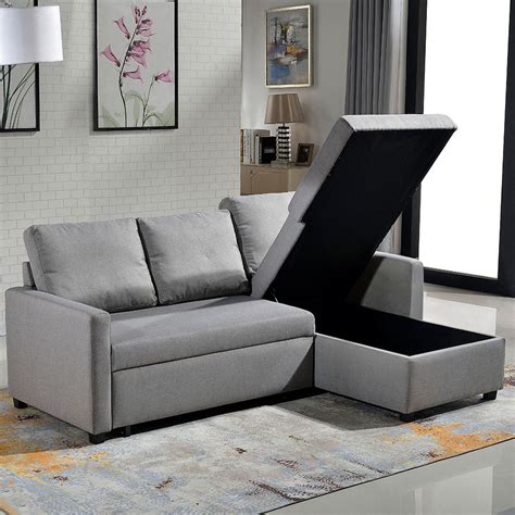 Sofa Beds With Storage Compartment Baci Living Room