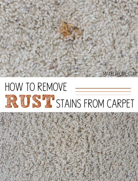 Most importantly, it's critical to note that rust stains can not be removed with hopefully a rust remover as described above could be appropriate as long as it is safe for the fabric and it can be completely rinsed from the fabric. How to Remove Rust Stains from Carpet