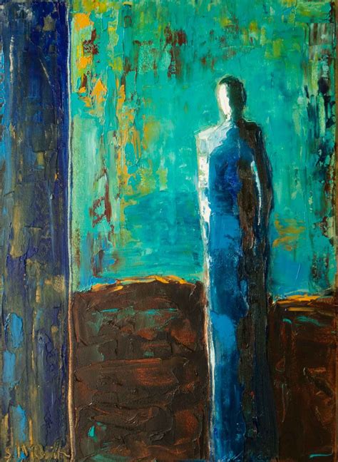 The Blues Abstract Art Figure Painting Oil Painting Abstract