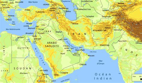 Carte Moyen Orient