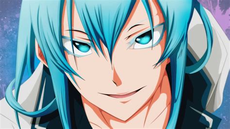 Anime Guys With Long Blue Hair Blue Hair Male Anime Character Digital