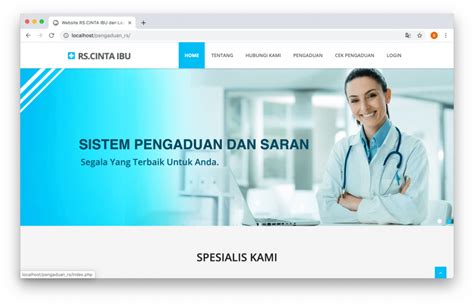 Source Code Aplikasi Sistem Pengaduan Layanan Rumah Sakit Dengan Php