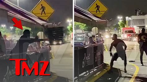 50 Cent Throws Table And Chairs During Fight In New Jersey Tmz Youtube