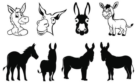 Donkey Vector Art Icons And Graphics For Free Download