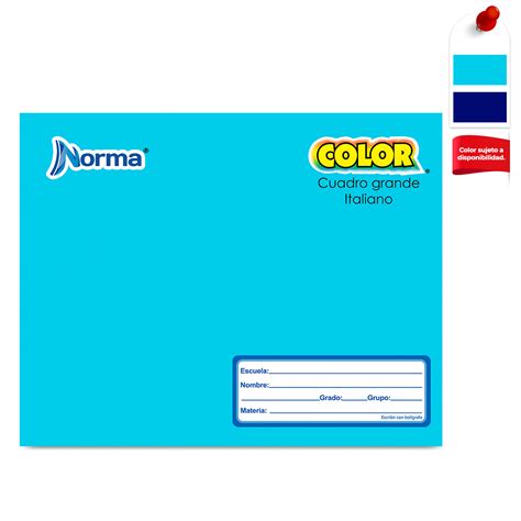 Cuaderno Forma Italiana Cuadro Grande 7mm Cosido Norma Color 360 100