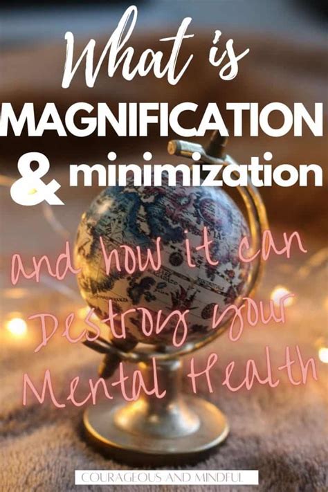 Overcoming Magnification Or Minimization A Cognitive Distortion