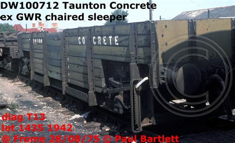 Paul Bartlett S Photographs Gwr Taunton Concrete Sleeper Wagons Zrw