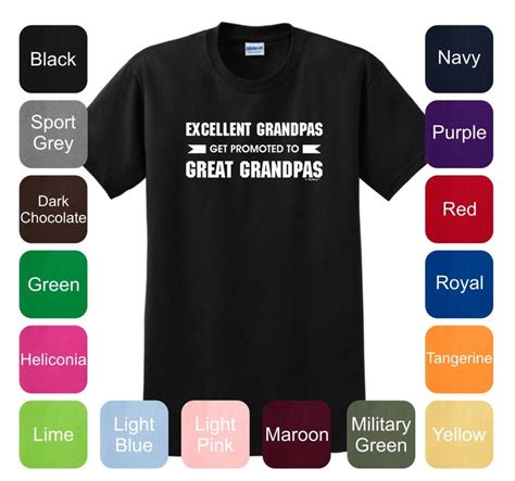 Excellent Grandpas Get Promoted To Great Grandpas T Shirt 2000 Etsy
