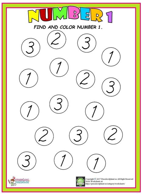 The Numbers 1 To 10 Worksheet Is Shown In Black And White With Pink Border