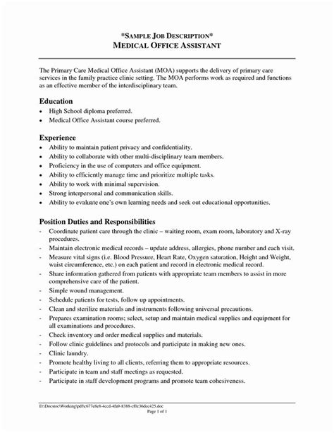 The administrative assistant job description involves following the directions of superiors in preparing documents and records. √ 20 Hr assistant Job Description Resume in 2020 | Medical assistant resume, Administrative ...