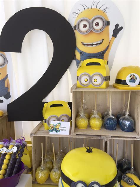 A Fun And Whimsical Minion Themed Birthday Party Candy And Dessert