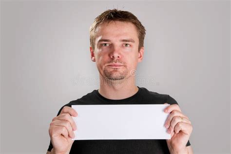 537 Man Holding Blank Piece Paper Stock Photos Free And Royalty Free