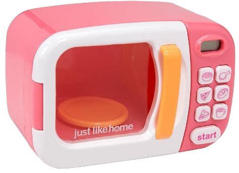 Buy Just Like Home Microwave With Play Food 10 Pieces Pink Online At