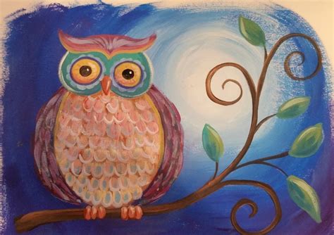 Owl Acrylic Painting Tutorial Live Stream Event Free Tutorial