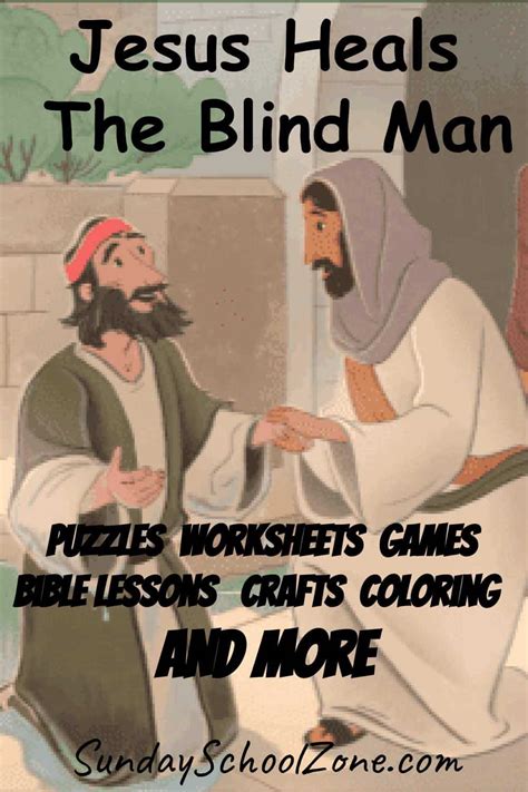 Jesus Heals A Blind Man For Kids