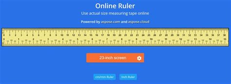 Online Ruler Online Scale Measuring Tape Online Cm Scale