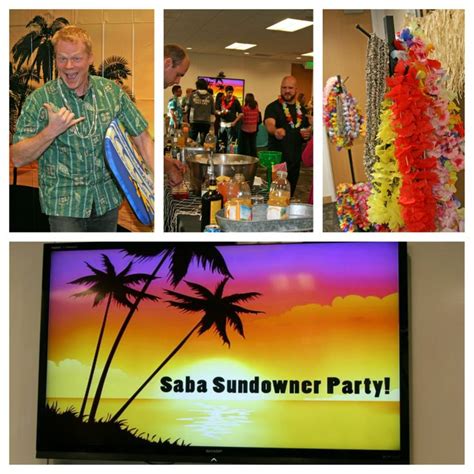Saba Sundowner Party Saba Party Team Bonding
