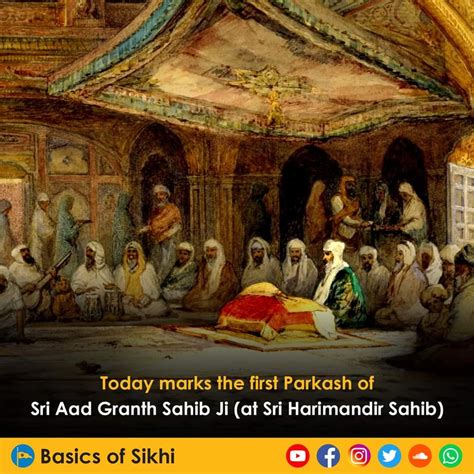 Today Marks The First Prakash Of Aad Sri Guru Granth Sahib Ji Sikh